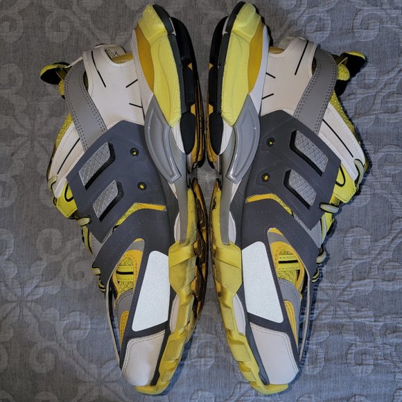 Balenciaga Men\'s Sneakers - Yellow/Silver/White - Size EU 42 / US 9